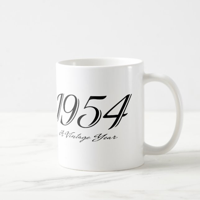 eine Vintage JahrTasse 1954 Tasse (Rechts)