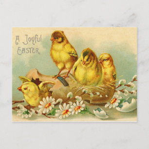 Eine Vintage Postkarte für Ostern