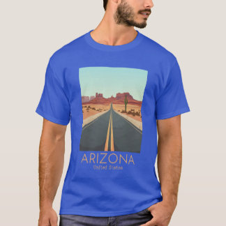 Eine Vintage-Reiseillustration von Arizona Vereini T-Shirt
