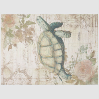 Eine Vintage-Turtle-Designserie #8 Seidenpapier
