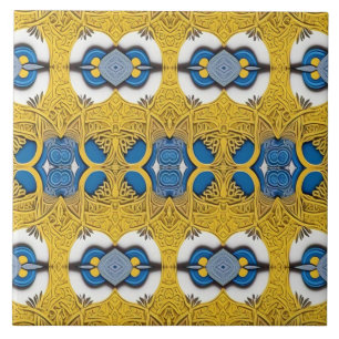 Eine Vintage, vielfarbige Keramik Fliese