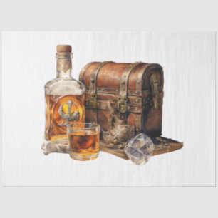 Eine Vintage Whiskey-Design-Serie 16 Seidenpapier