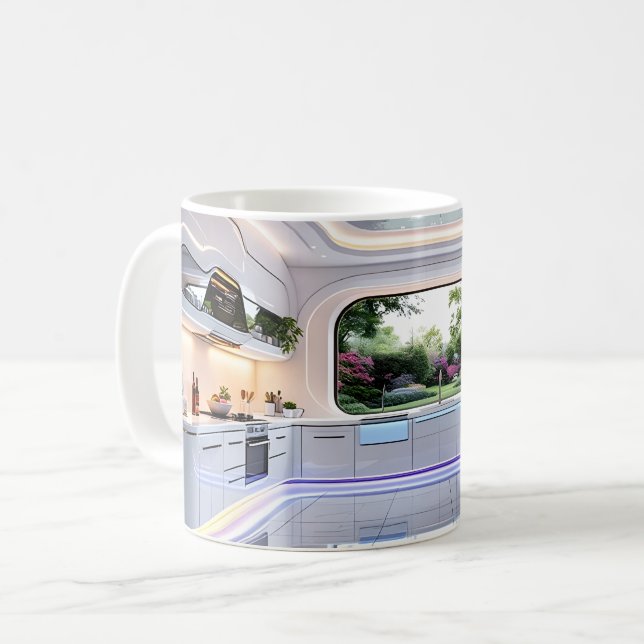 Eine Vision jenseits der Zeit Kaffeetasse (Vorderseite Links)