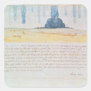 Eine Vision Quadratischer Aufkleber