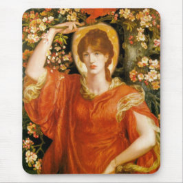 Eine Vision von Fiametta (Rothaarfrau) (Rosetti) Mousepad