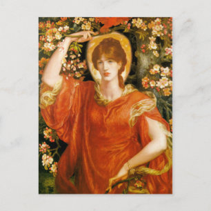Eine Vision von Fiammetta - Dante Gabriel Rossetti Postkarte
