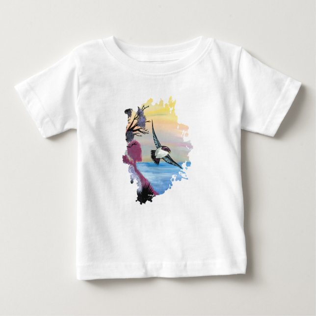 Eine Vogelperspektive Baby T-shirt (Vorderseite)