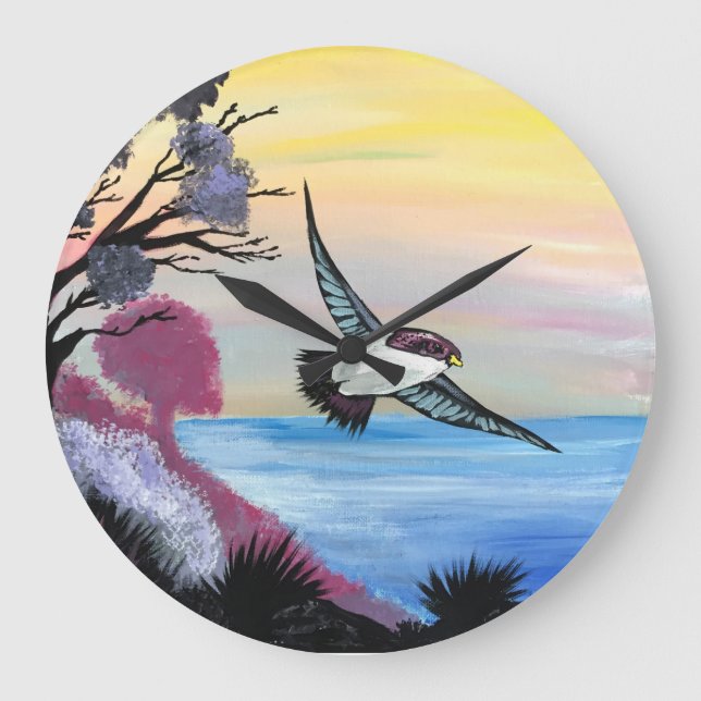 Eine Vogelperspektive Große Wanduhr (Vorderseite)