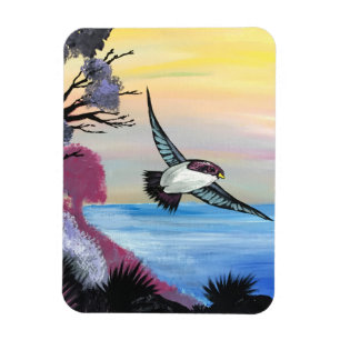 Eine Vogelperspektive Magnet