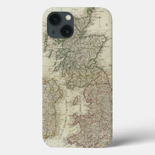 Eine vollständige Karte der Britischen Inseln iPhone 13 Hülle