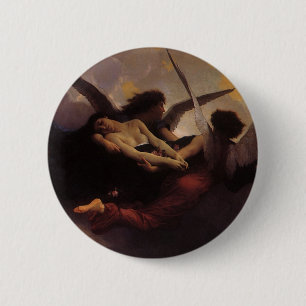 Eine von Bouguereau in den Himmel gebrachte Seele Button