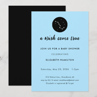 Eine wahr gewordene Wunsch Baby Shower Einladung G