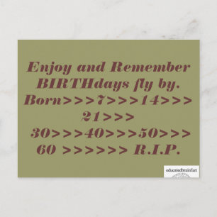 Eine Wahrheit Postkarte