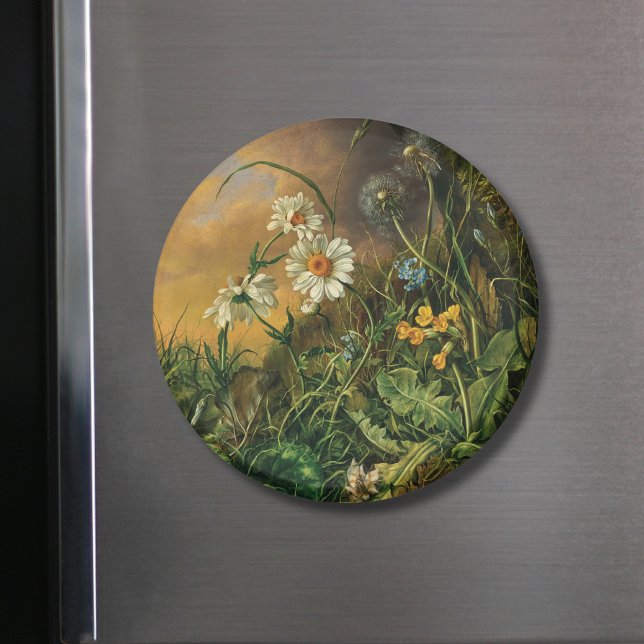 Eine Waldfläche mit Daisies, Primrosen, ... Magnet (Von Creator hochgeladen)