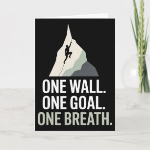Eine Wand Ein Ziel Ein Atem Felsenkletterer Karte
