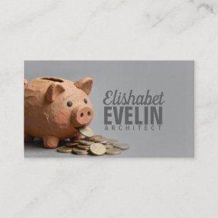 Eine warme Betrachtung des finanziellen Wachstums Visitenkarte