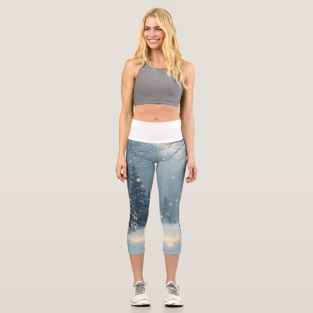 Eine warme Wintergeschichte Capri Leggings (Vorderseite)