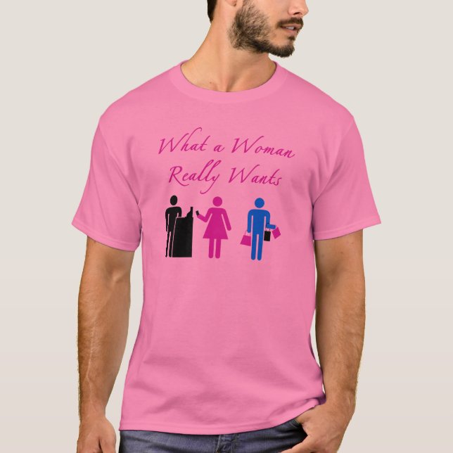 Eine was für Frau will T-Shirt (Vorderseite)