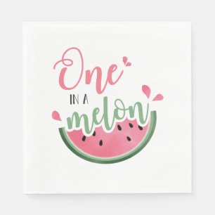 Eine Wassermelone Geburtstagsservietten Serviette