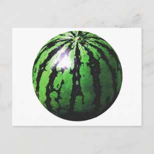 eine Wassermelone Postkarte