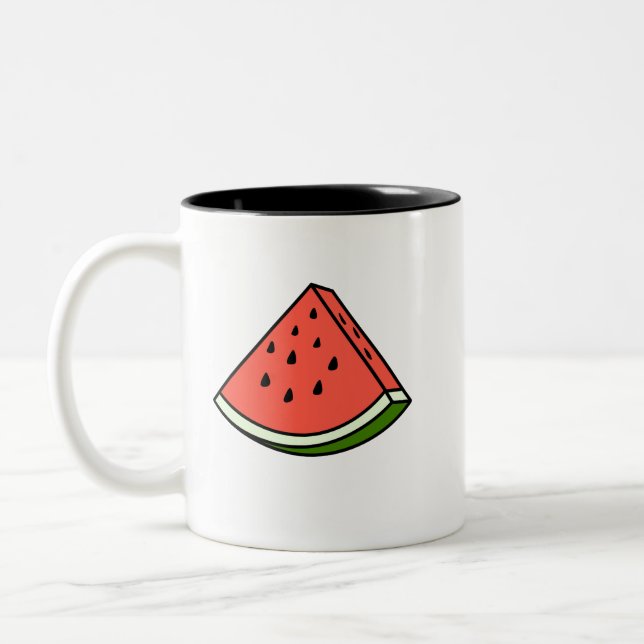 Eine Wassermelone Zweifarbige Tasse (Links)