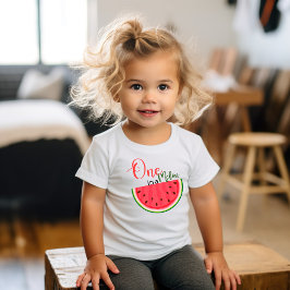 Eine Wassermelonen-Geburtstags-Baby-T-Shirt Baby T-shirt