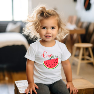 Eine Wassermelonen-Geburtstags-Baby-T-Shirt Baby T-shirt