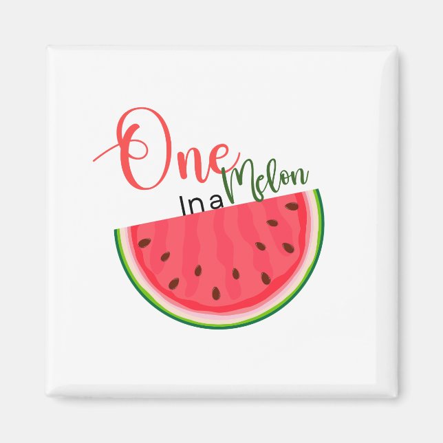 Eine Wassermelonen-Geburtstagsmagnet  Magnet (Vorne)
