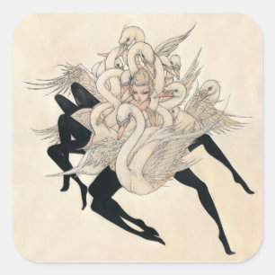 Eine Wehklage Quadratischer Aufkleber