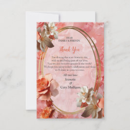 Eine weiche 2024-Farbe der Peach Fuzz Blume RSVP Karte