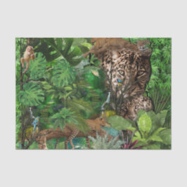 Eine weiche Farbe wiederholt das Muster vieler Leo Seidenpapier