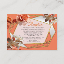 Eine weiche, rosa Farbe namens Peach Fuzz Blume Begleitkarte