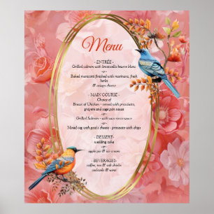 Eine weiche, rosa Farbe namens Peach Fuzz Blume Poster