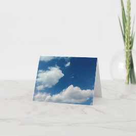 Eine Weichheit gegenüber den Wolken Dankeskarte