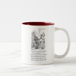 Eine Weihnachts-Carol-Tasse Zweifarbige Tasse