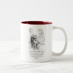 Eine Weihnachts-Carol-Tasse Zweifarbige Tasse