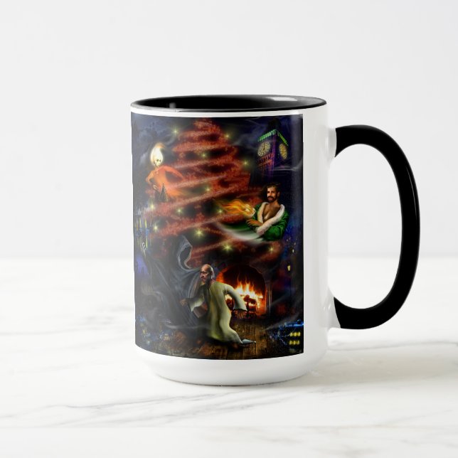 Eine Weihnachtscarol-Tasse Tasse (Rechts)