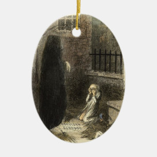 Eine Weihnachtscarol-Verzierung Keramik Ornament