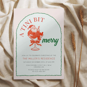 Eine Weihnachtscocktailparty 'A Tini Bit Merry' Einladung