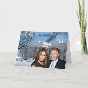 Eine Weihnachtseinladung von Donald und Melania Einladung