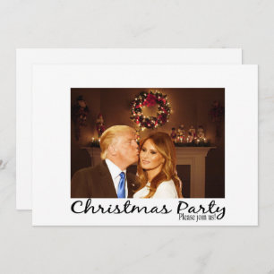 Eine Weihnachtseinladung von Donald und Melania Einladung