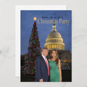 Eine Weihnachtseinladung von Donald und Melania Einladung