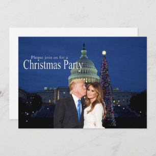 Eine Weihnachtseinladung von Donald und Melania Einladung