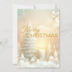 Eine Weihnachtsengel-Fantasie-Schneelandschaft Magneteinladung