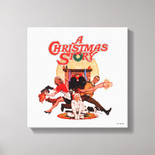 Eine Weihnachtserie Leinwanddruck