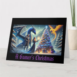Eine Weihnachtsfantasie eines Gamers Karte
