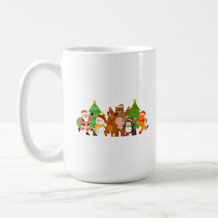 Eine Weihnachtsfiguren-Crew Kaffeetasse