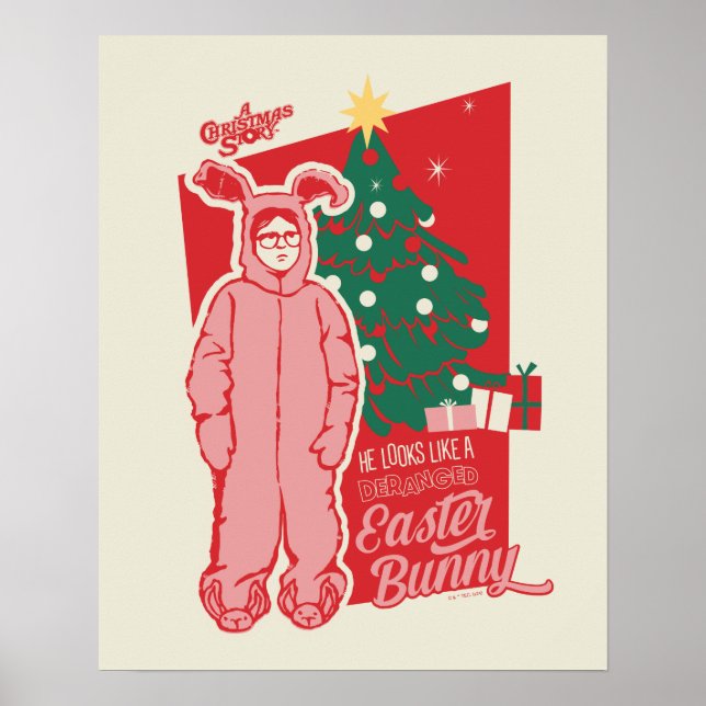 Eine Weihnachtsgeschichte | Deranged Oaster Bunny Poster (Vorne)
