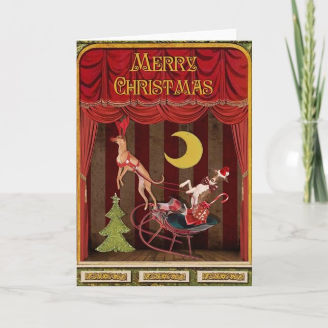 Eine Weihnachtsgeschichte Feiertagskarte (Vorderseite)