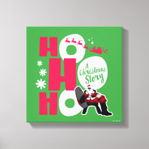 Eine Weihnachtsgeschichte   Ho Ho Ho Leinwanddruck